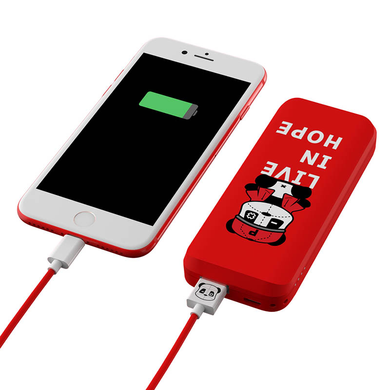 EVA6000-P Power Bank-Patch panda power bank_Mobile Charger_Adorable charger